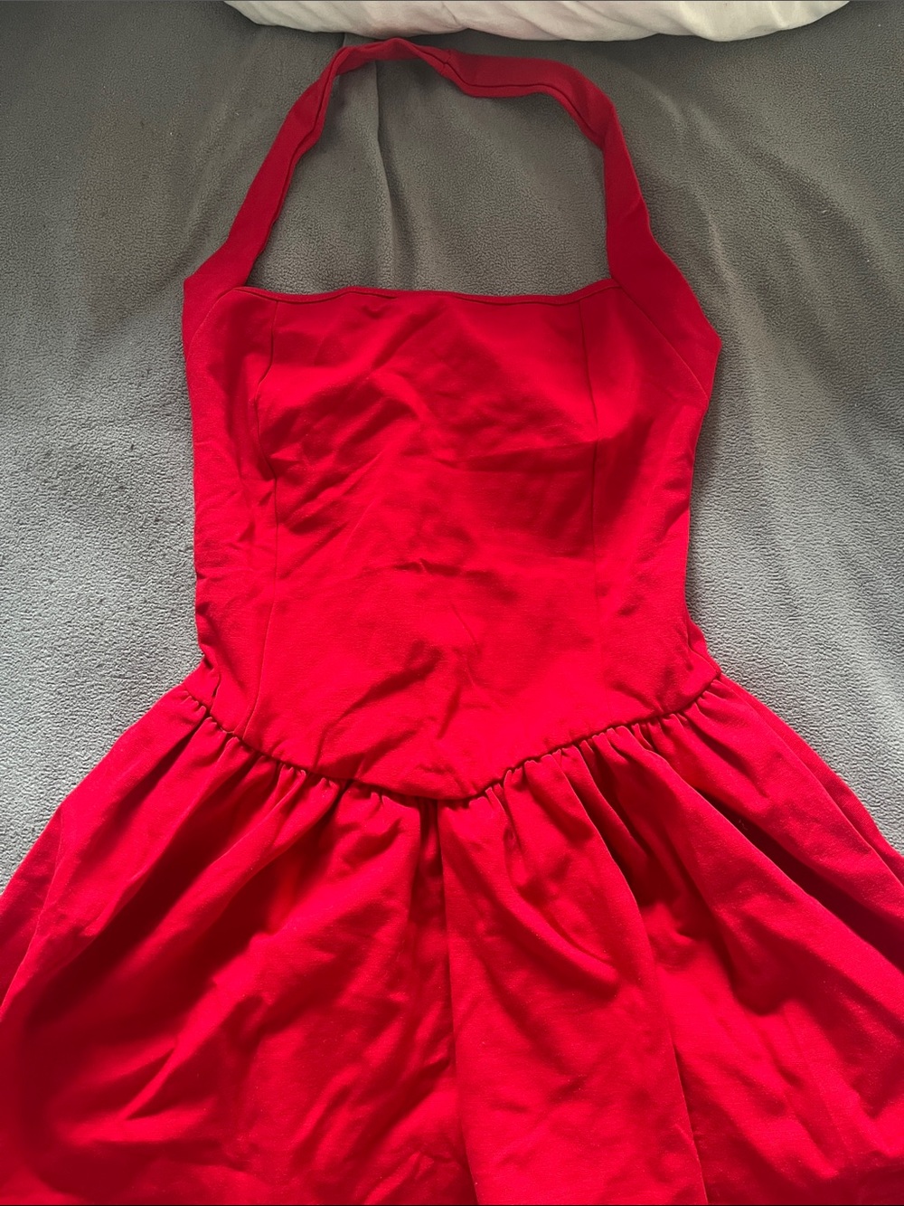 NWOT All Saints Red Halter Mini Dress